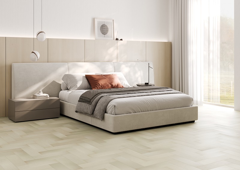Кварцевый паркет Quartz Parquet Штучный паркет  Клён Американский Белый 44-400-56 5/0,6 мм 