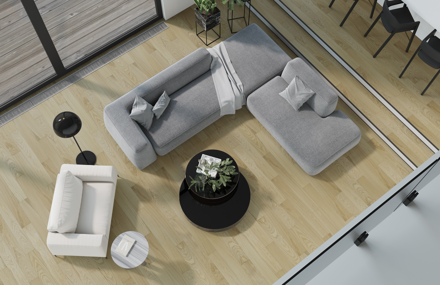 Кварцевый паркет Quartz Parquet Классик Дуб Тоскана 407 7/1,2 мм